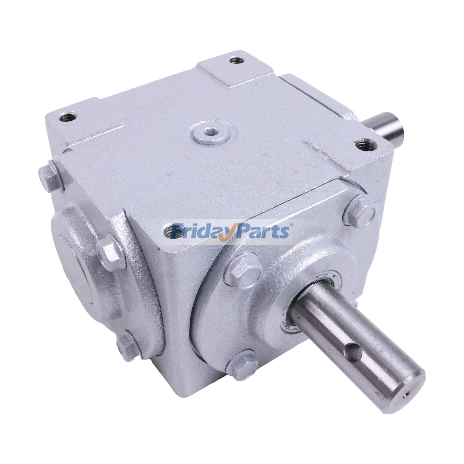 40HP CW/CW 1:1 1800 Max RPM Right Angle Bevel Gearbox With Crosshole & Keyed Shaft 19455-SR-KW-PH-GR for Mower