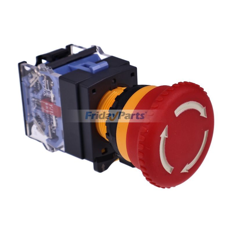 Interrupteur d'arrêt d'urgence 40 mm Hd Push-Pull 02250163-818 pour compresseur d'air Sullair 300HH 375H 375HHpourPour Sullair