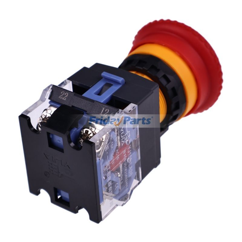 Interrupteur d'arrêt d'urgence à bouton-poussoir HD de 40 mm Pour Sullair