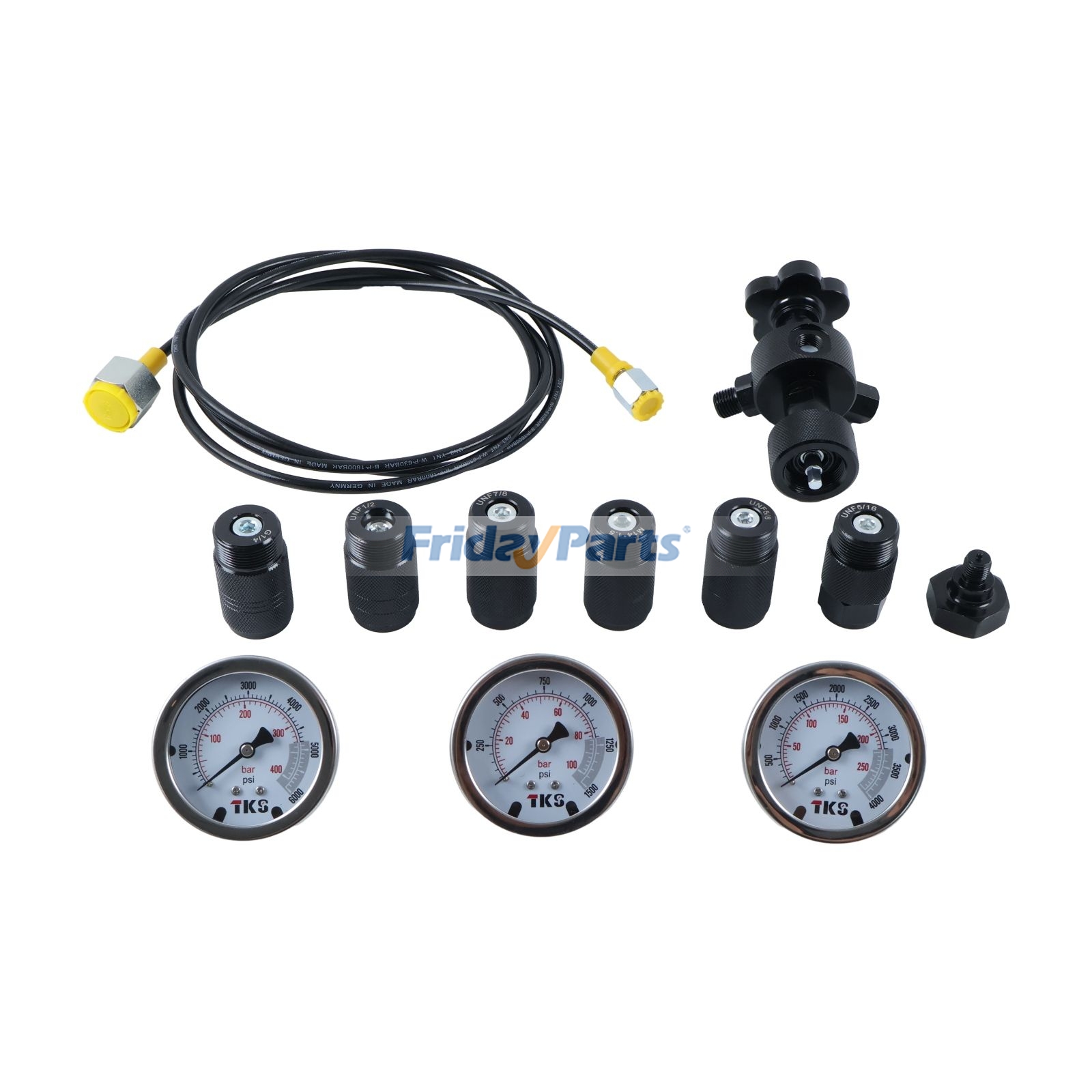 Hydraulic Accumulator Nitrogen Charging Filling Gas Valve Test Kit for Others