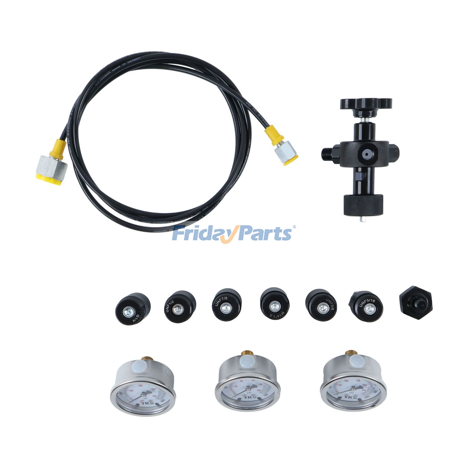 Hydraulic Accumulator Nitrogen Charging Filling Gas Valve Test Kit in Stock in China