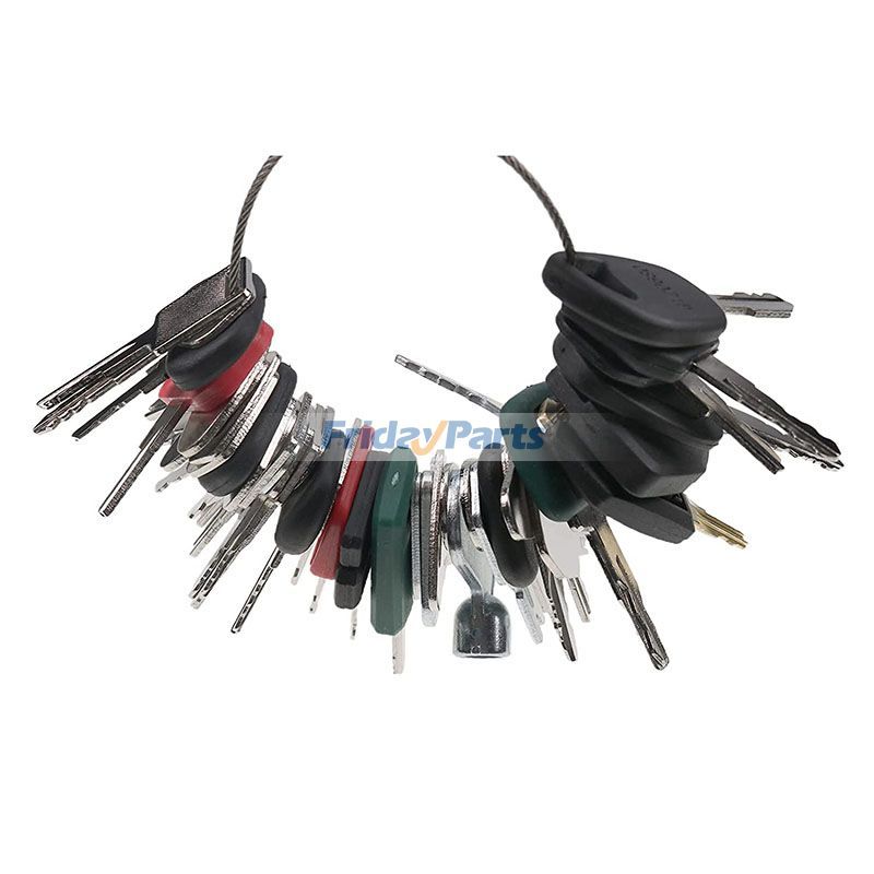 42 Stück Schlüssel für CASE Caterpillar CAT John Deere JCB Komatsu Volvo Heavy Equipment