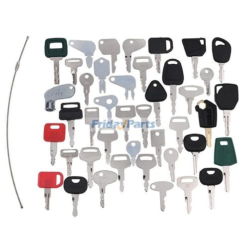Case Loader Key 42 Pcs Key Set for Case Caterpillar CAT John Deere JCB Komatsu Volvo ...