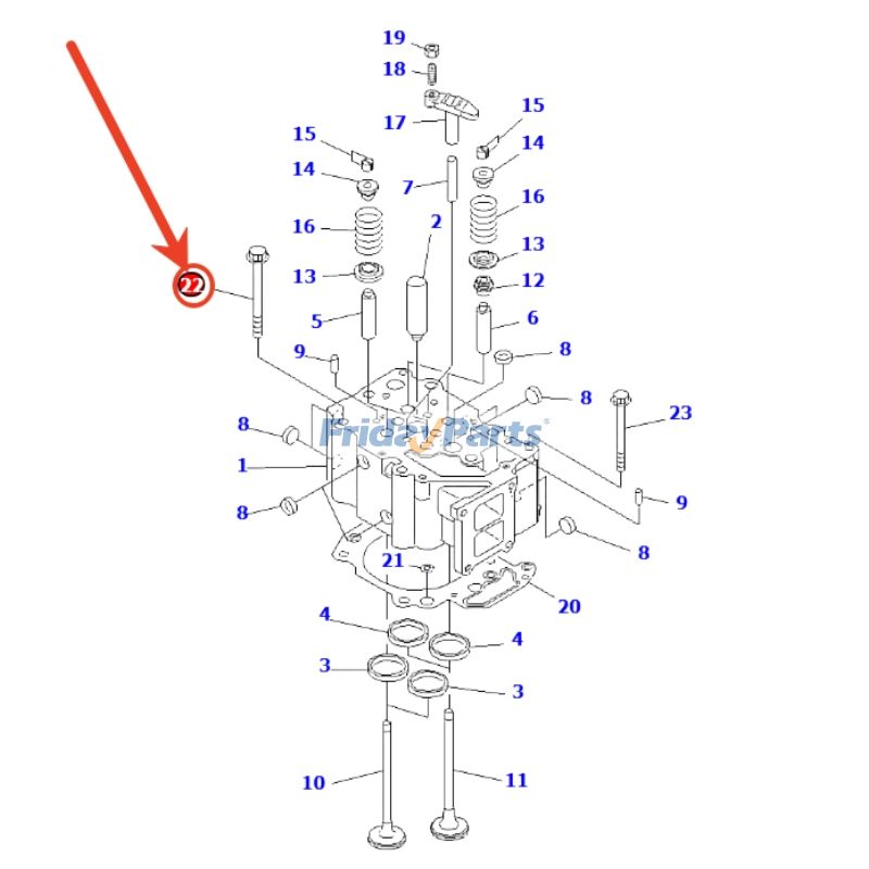 Cylinder Head Bolt for Dozer,Engine,Excavator,Generator,Loader,Off-Road Truck