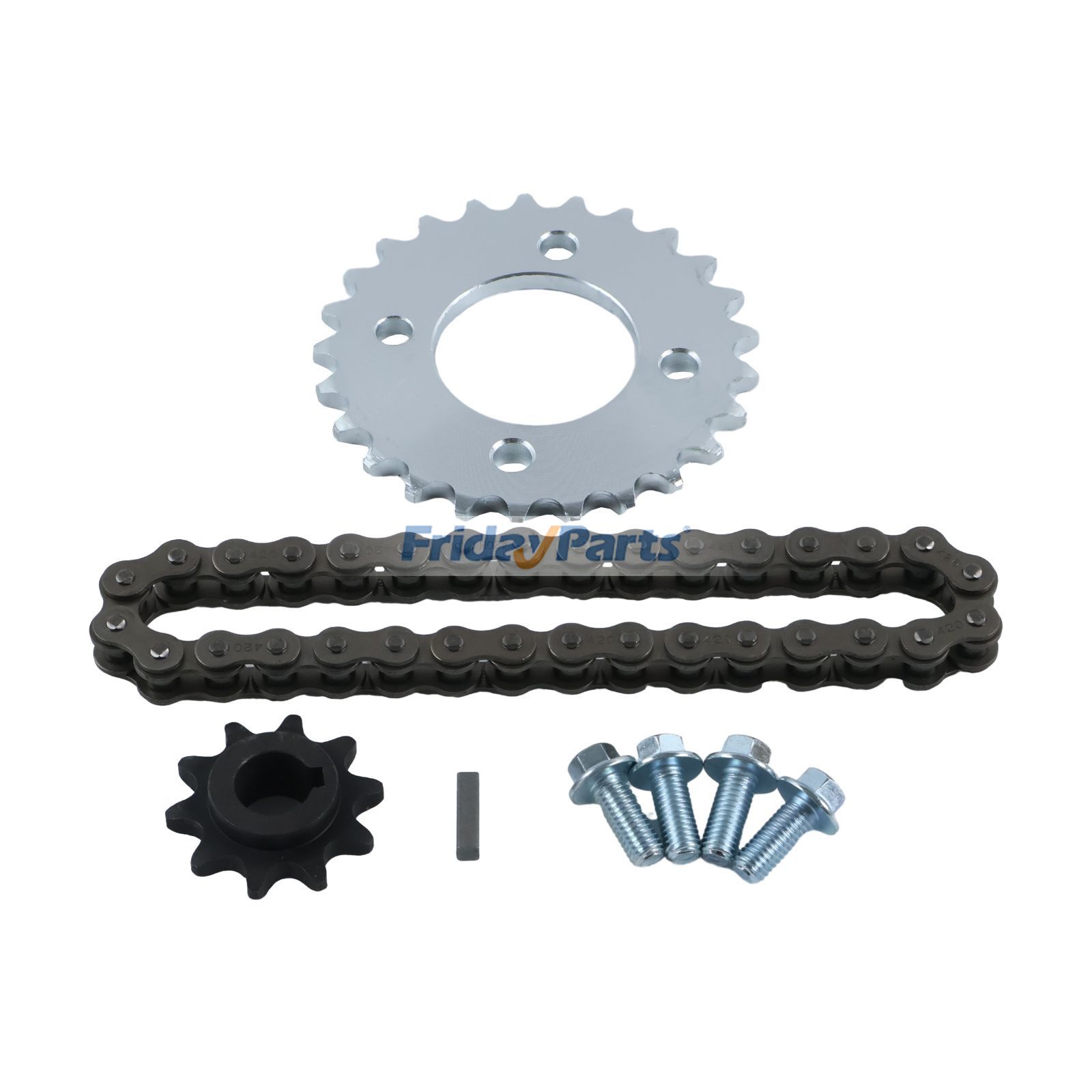 Kit de piñón de cadena 420 de 25 dientes y 32 eslabones para kart Coleman KT196 CK196 Predator (motor de 196 cc, 212 cc y 6,5 hp) Para OTRA MARCA