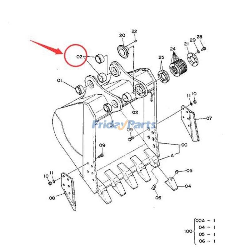 Bucket Bushing for Excavator