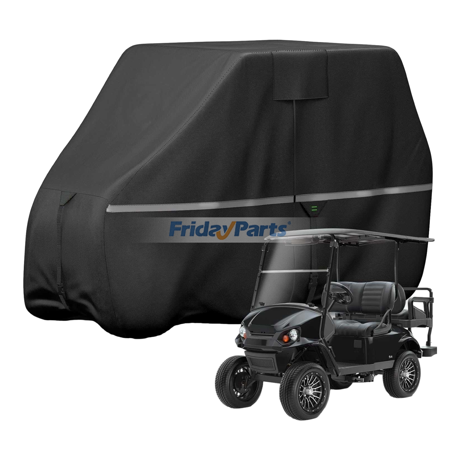 Funda impermeable 420D para carrito de golf de la mayoría de las marcas.