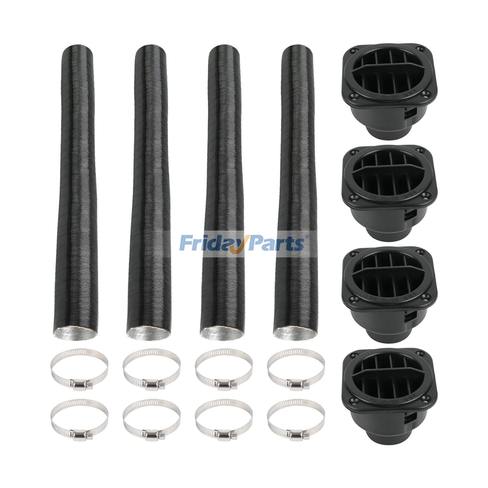 42mm Auxiliary Parking Heater Flexible Exhaust Duct Pipe With Air Outlet for Webasto Eberspacher D4 5KW