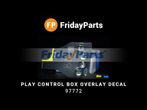 Autocollant de superposition du boîtier de commande de lecture Pour Genie