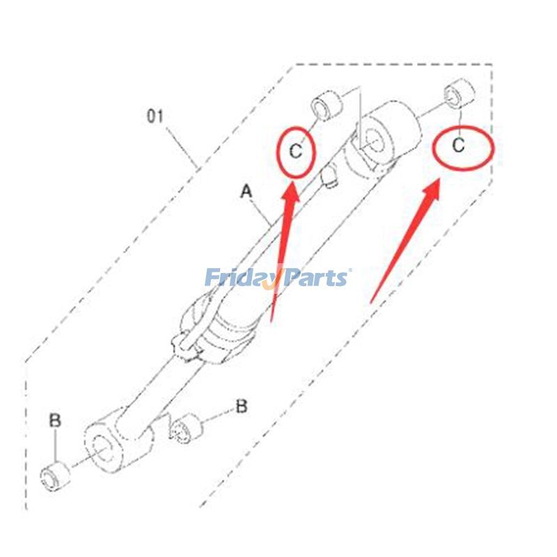 Arm Bushing ZX250LC-3G ZX250LC-5B ZX270 ZX270-3 for Excavator