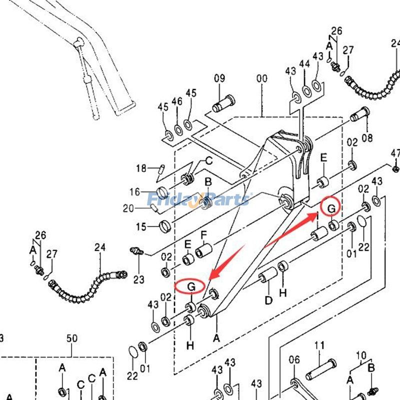 Arm Bushing for Excavator