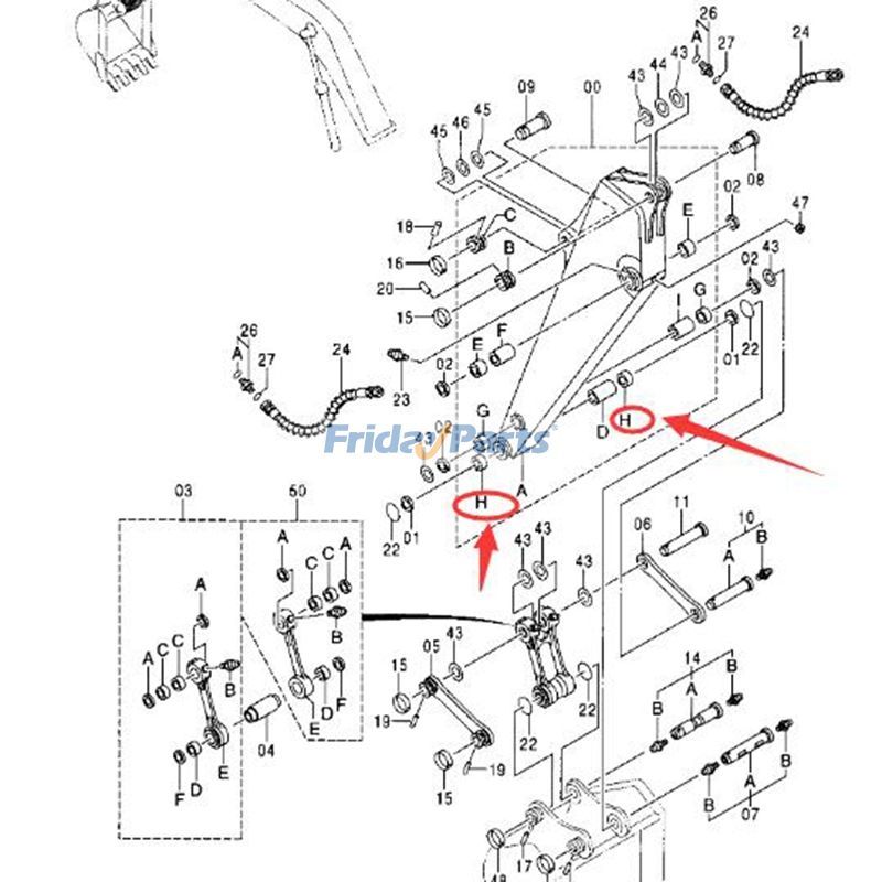 Arm Bushing for Excavator