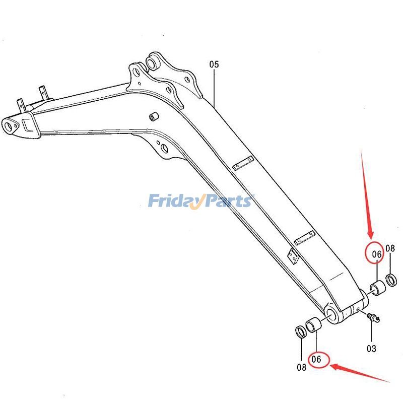 Boom Bushing 4340369 for John Deere Excavator 35ZTS 50C 27C 35G 50ZTS 27ZTS 35C for less