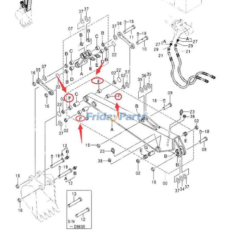 Arm Bushing for Excavator