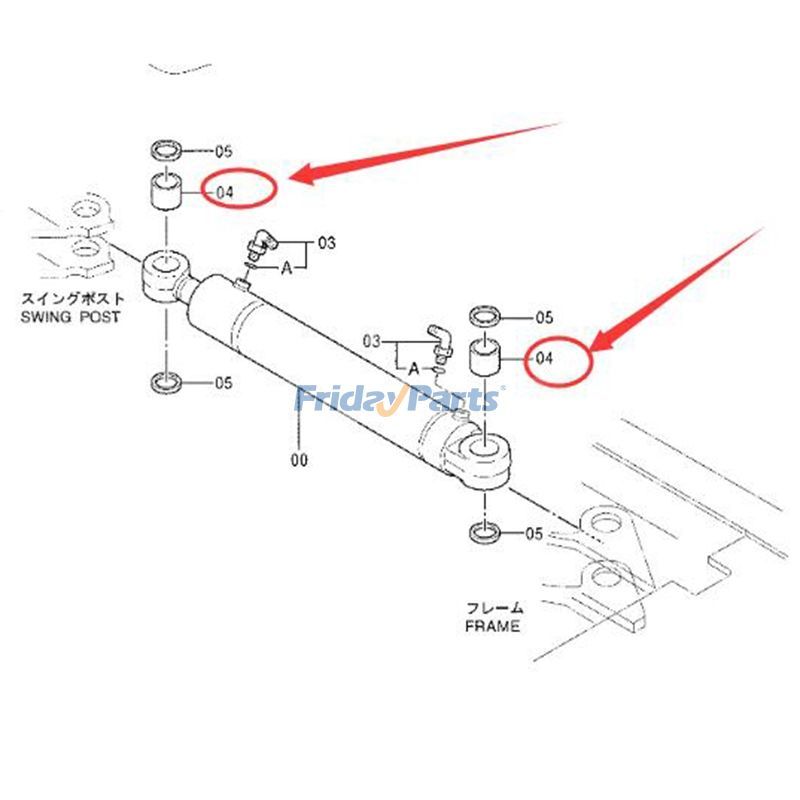 FridayParts Boom Swing Cylinder Bushing