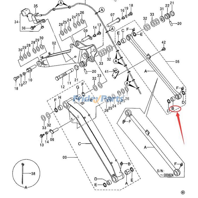 Arm Cylinder Bushing for Excavator