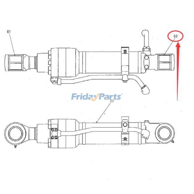 Bucket Cylinder Components Bushing 4365897 for John Deere Excavator 120D 130G 135D 135C 350DLC 270DLC 85D 350GLC 210G 120C 85G