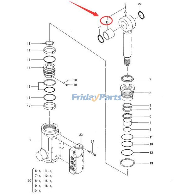 Cylinder Components Bushing for Excavator