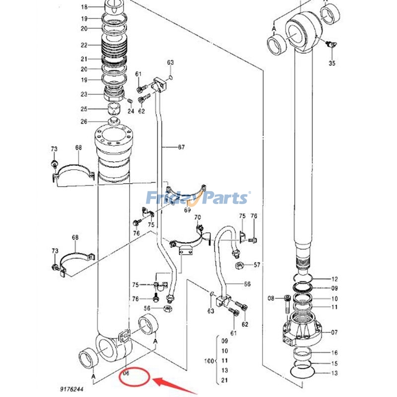 Arm Bushing ZX450 ZX450H ZX600 for Excavator