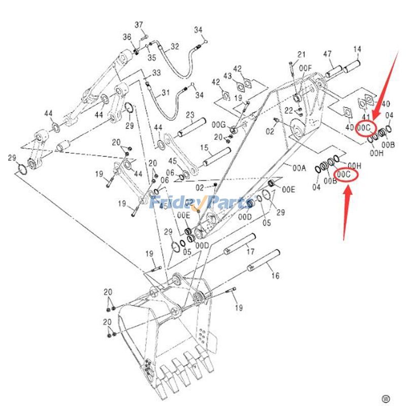 Arm Bushing for Excavator