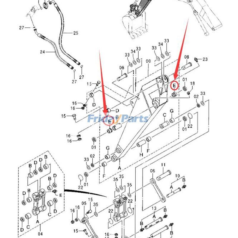 Arm Bushing for Excavator