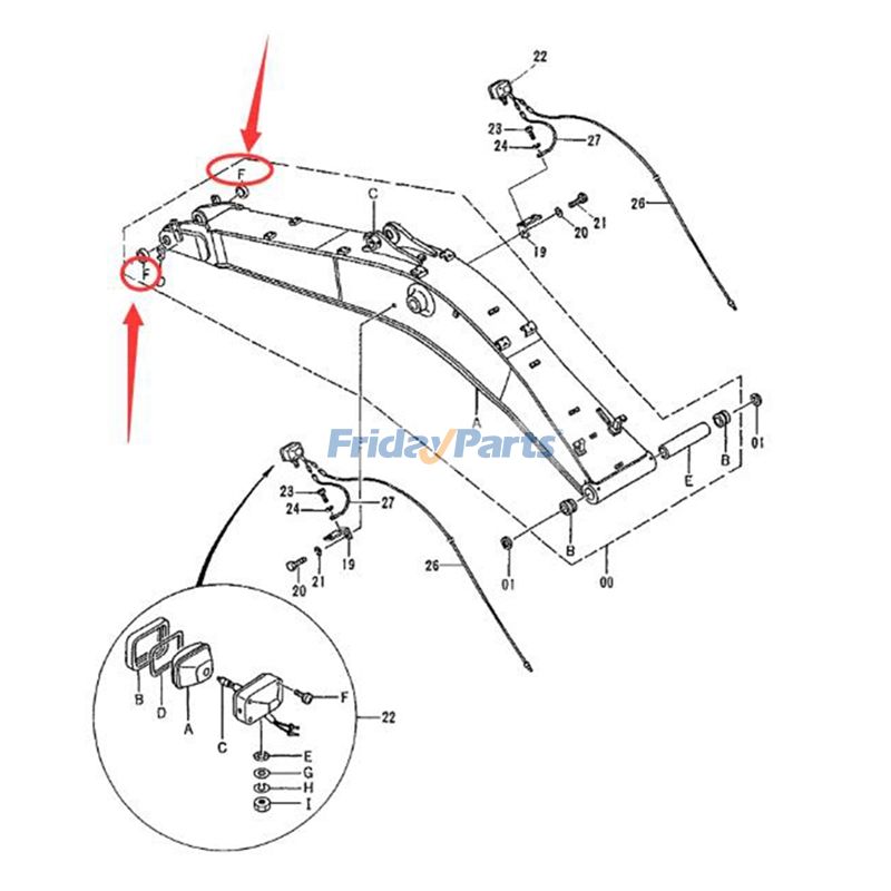 エクスカベーター ブームブッシング