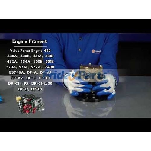 Sea Water Pump 857451 3860703 for Volvo Penta Engine 430A 430B 500A ...