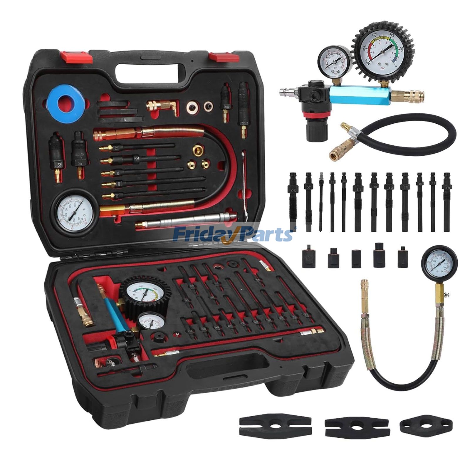Kit de test de compression et de fuite 46 pièces pour moteur à pompe HDi TDCi