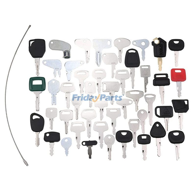 47 piezas de llave de encendido para Bobcat, Komastu, New Holland, CASE, John Deere y más