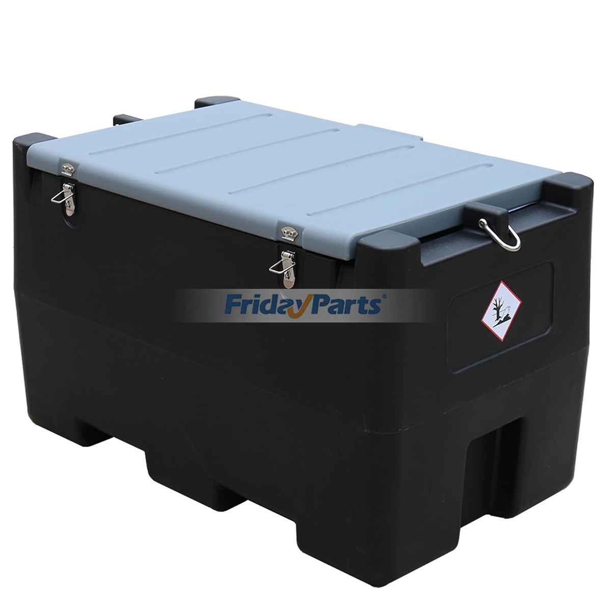 Tanque portátil de transferencia de combustible de 48 galones con bomba eléctrica de 12 V, tanque de gasolina y diésel de HDPE, caudal de 10.6 GPM, manguera de 13.1 pies y boquilla de cierre automático para uso agrícola, de construcción e industrial. para Camión,Vehículo