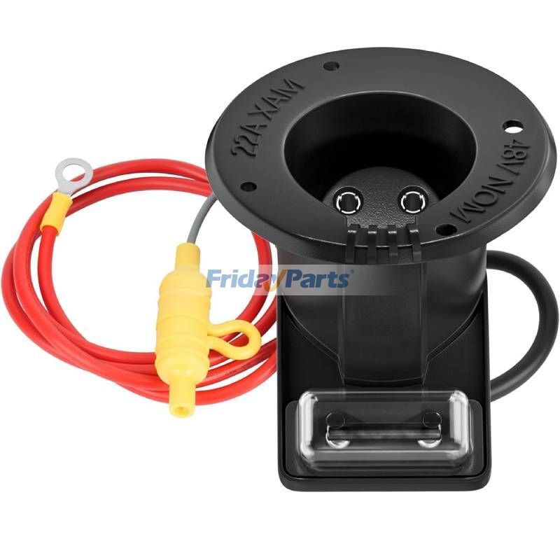 Kit de prise de chargeur et de fusible 48 volts 1018021-01 pour voiturette de golf Club Car 2000 et plus