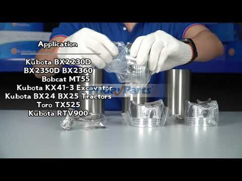 Kit de reconstrucción y reacondicionamiento de motor D902 para Kubota BX1880 BX2380 BX23S BX2230D BX2350D BX2360 Para KUBOTA