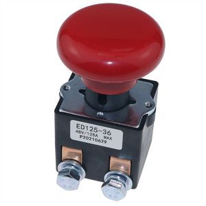 Interruptor de parada de emergencia para transpaleta eléctrica de 48 V y 125 A 1115-510008-00 para carretilla elevadora Big Joe EZ30 E30 D40 EZ40