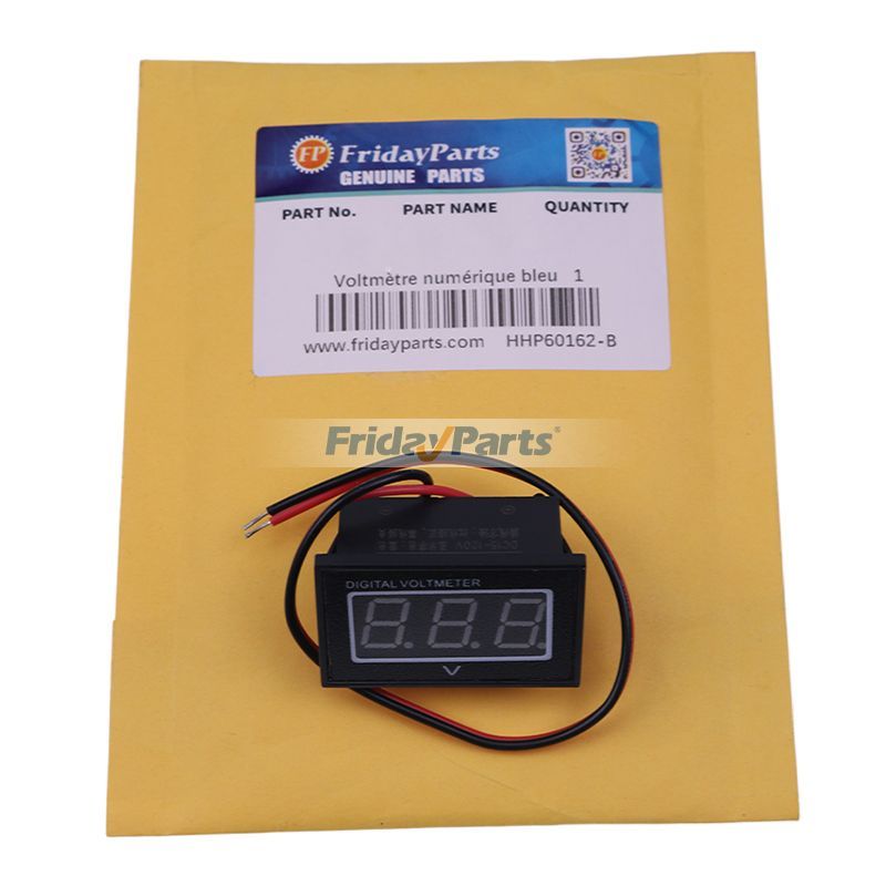 48V Blue Digital Voltmeter DC4.5-150V