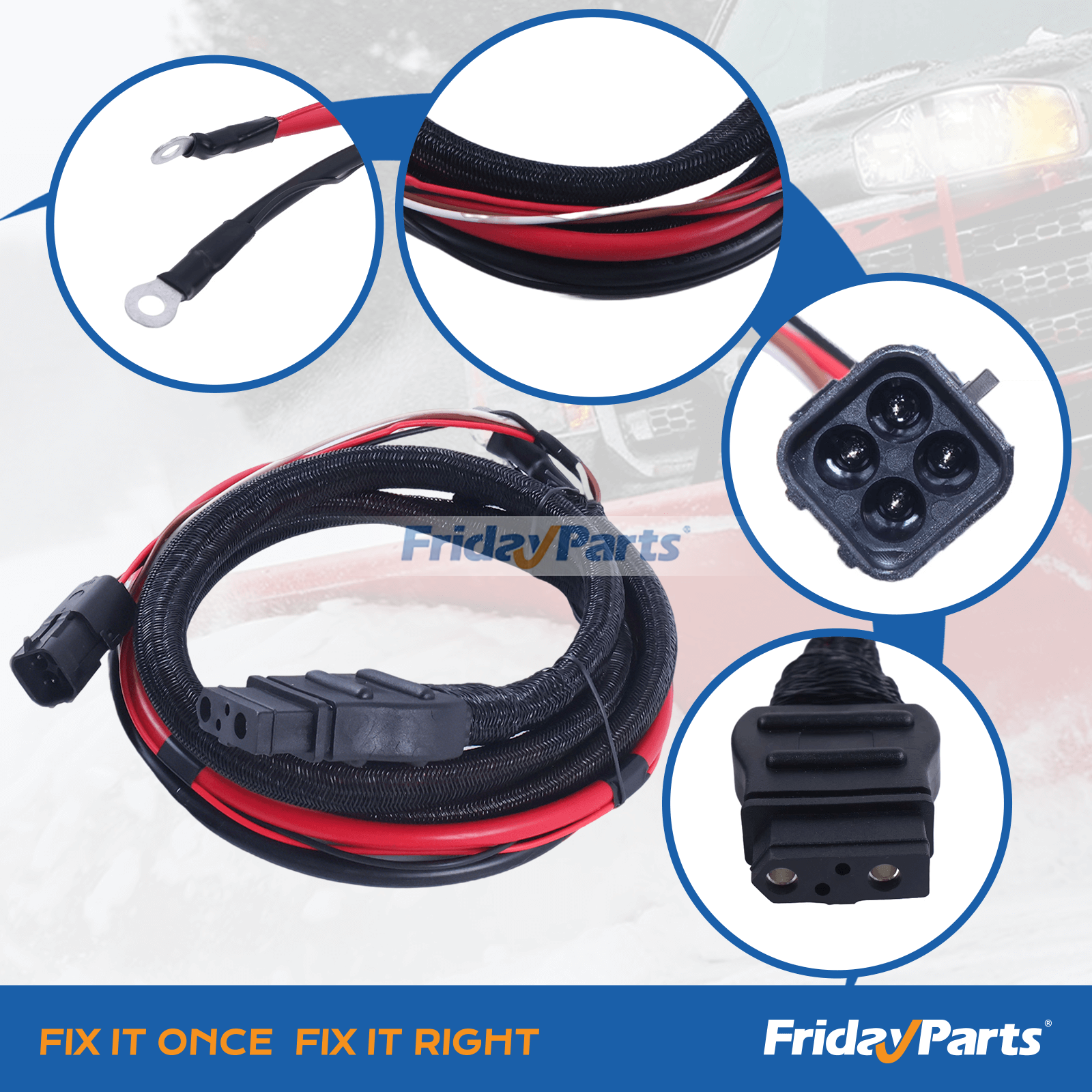 Compra Arnés 72168 72167 42014 para Western Fisher Snow-EX en Fridayparts