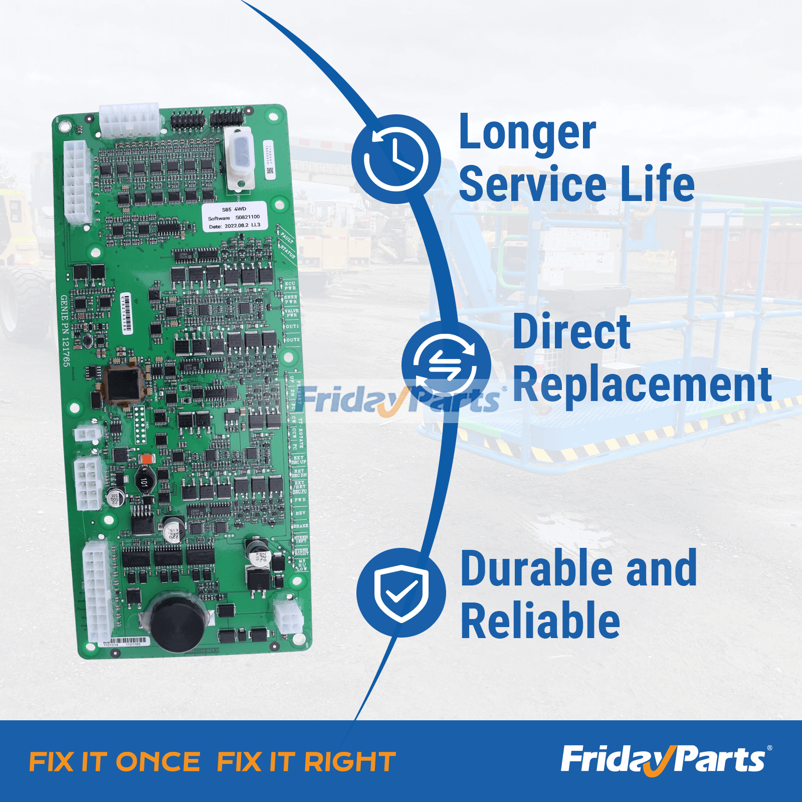 Carte de circuit imprimé ECM ALC500 pour nacelle élévatrice Pour Genie