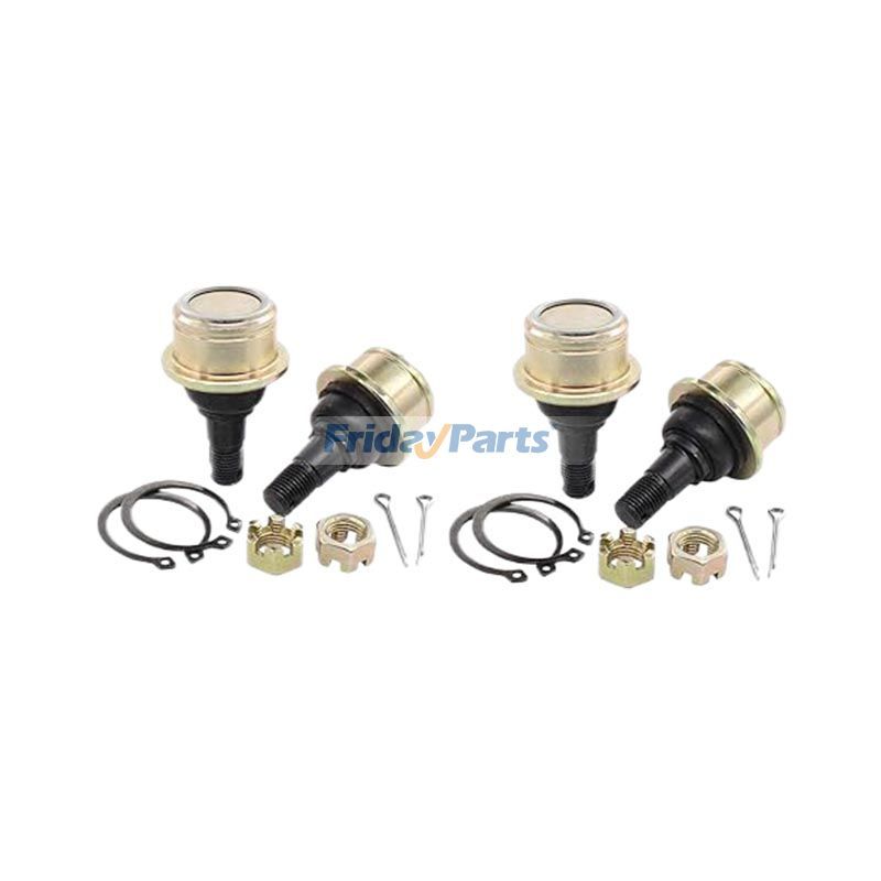 4 PCS Upper & Lower Ball Joint 5Fu-F3549-00-00 for Yamaha ATV YFM350Bruin YFM350Grizzly YFM350GWGrizzly YFM350Wolverine UTV YXR450Rhino