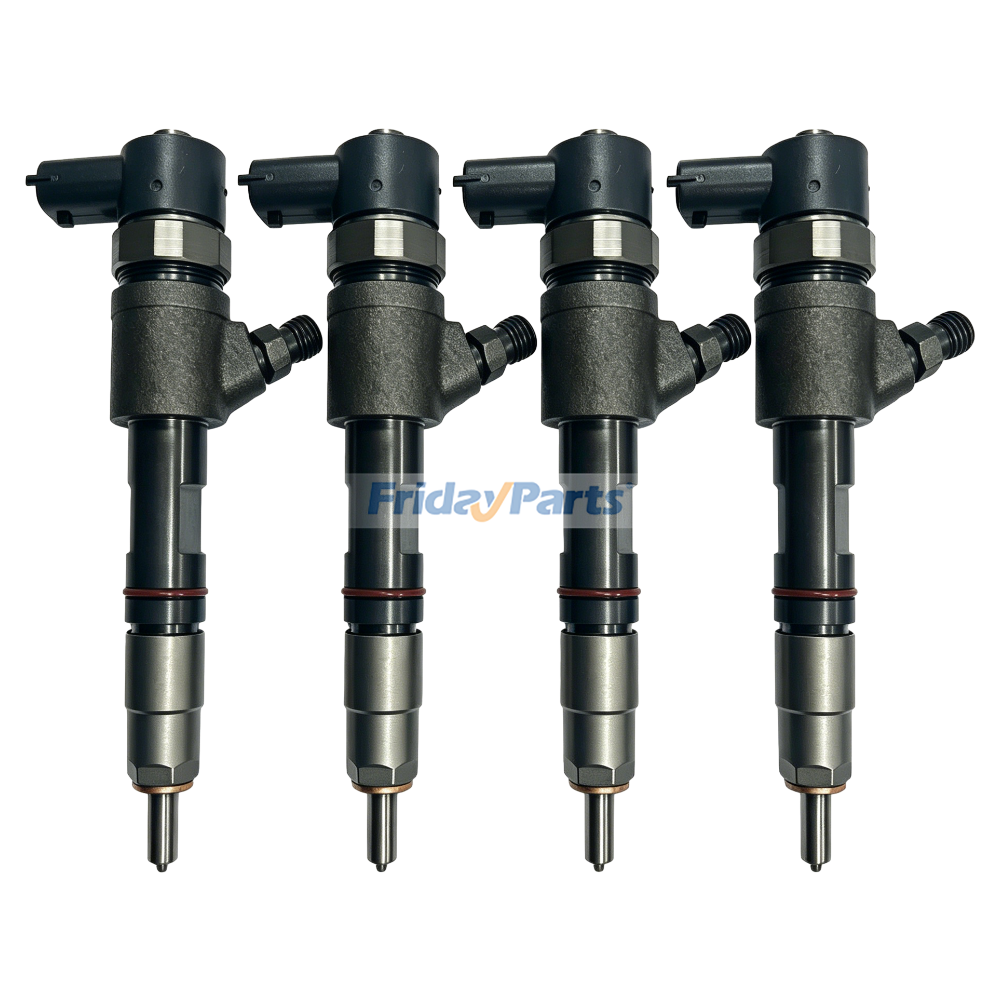 4 inyectores de combustible Bosch 0445110777 para motor Kubota V2403 D1803 KX040-4 1J801-53052