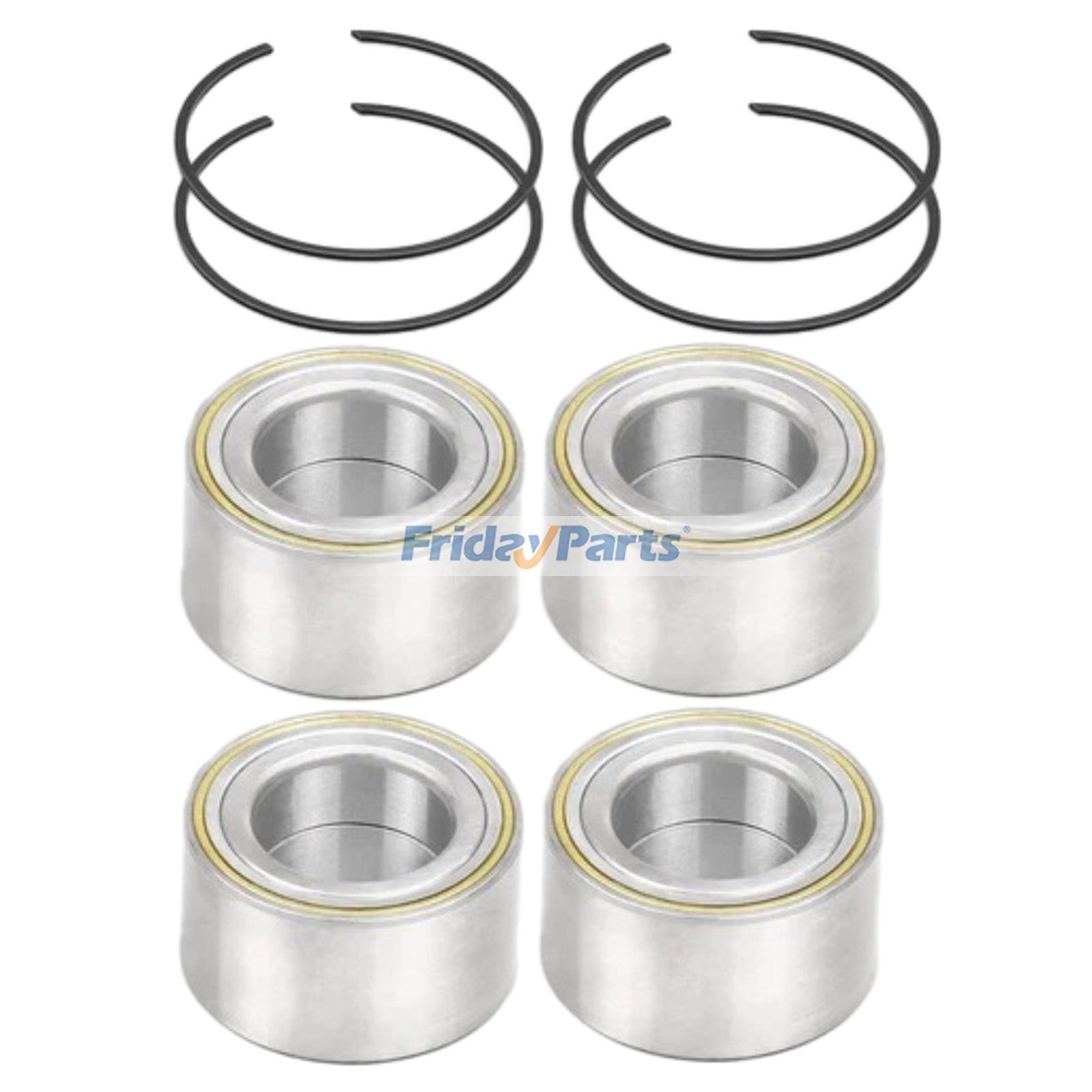 4 Pieces Front & Rear Wheel Bearing & Circlip 3293370102 293350109 for Can-Am UTV Maverick X3 Max X 2017-2018