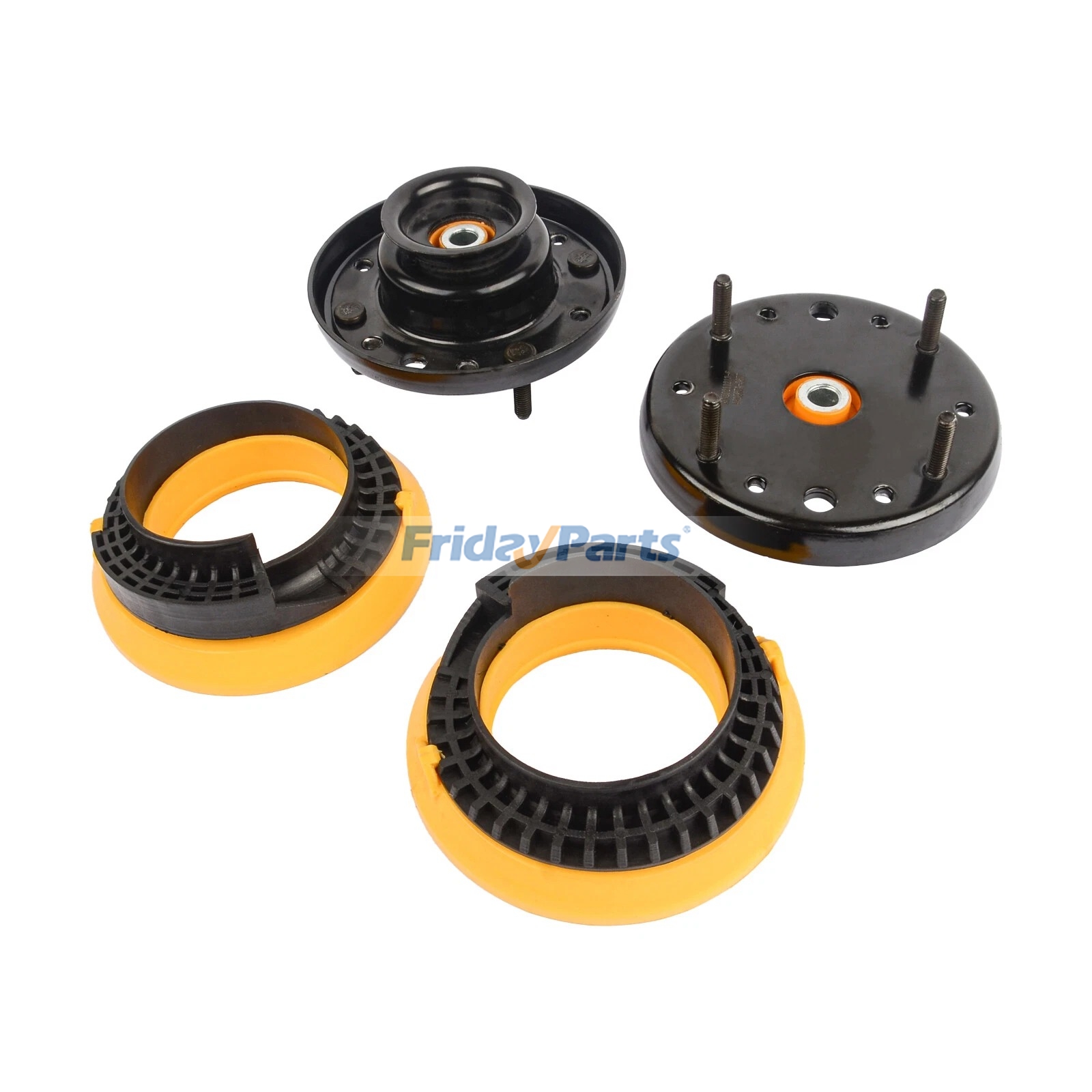4 Pieces Front Strut Shock Mount Spring Seat Set C2D51875 C2P3209 C2P22948 for Jaguar XF XFR XFR-S XJ XJR XJR575 XK XKR XKR-S