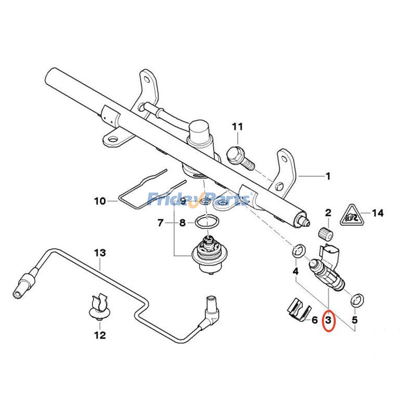 FridayParts Kraftstoffeinspritzdüse