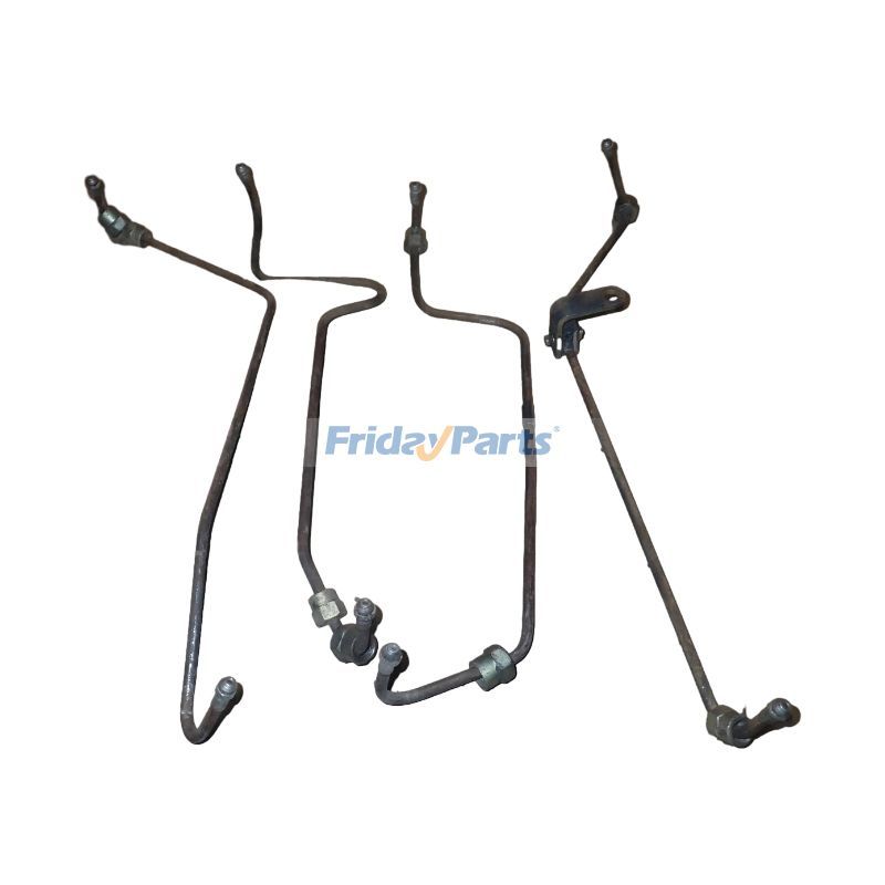 4 Pieces High Pressure Oil Pipe 6732-71-5210 6732-71-5220 for Komatsu Engine 4D102E-1 SAA4D102E-2 Loader WA150-5 WA150PZ-5