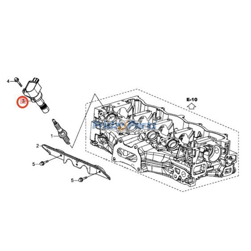 Bobina de encendido de 4 piezas 30520-R1A-A01 para Honda Civic 2012-2015 y HR-V 2016-2022 para Vehículo Para Honda FridayParts