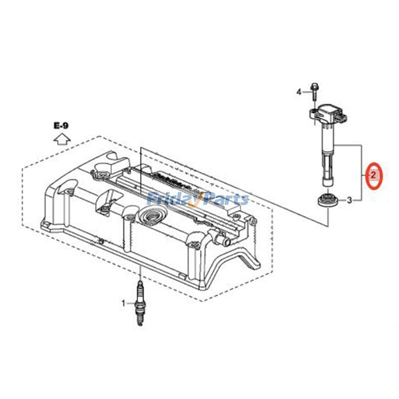 Bobina de encendido de 4 piezas 5C1683 30520RL5A01 para Acura TSX (2009-2014)