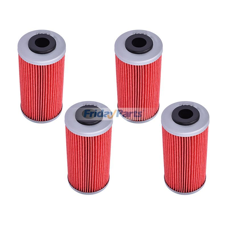 Lot de 4 filtres à huile HF611 pour motos Husqvarna 2011-2014 TE449 TE511 Sherco 2018-2021 250 SEF-20R Factory BMW 2009-2012 G450 X