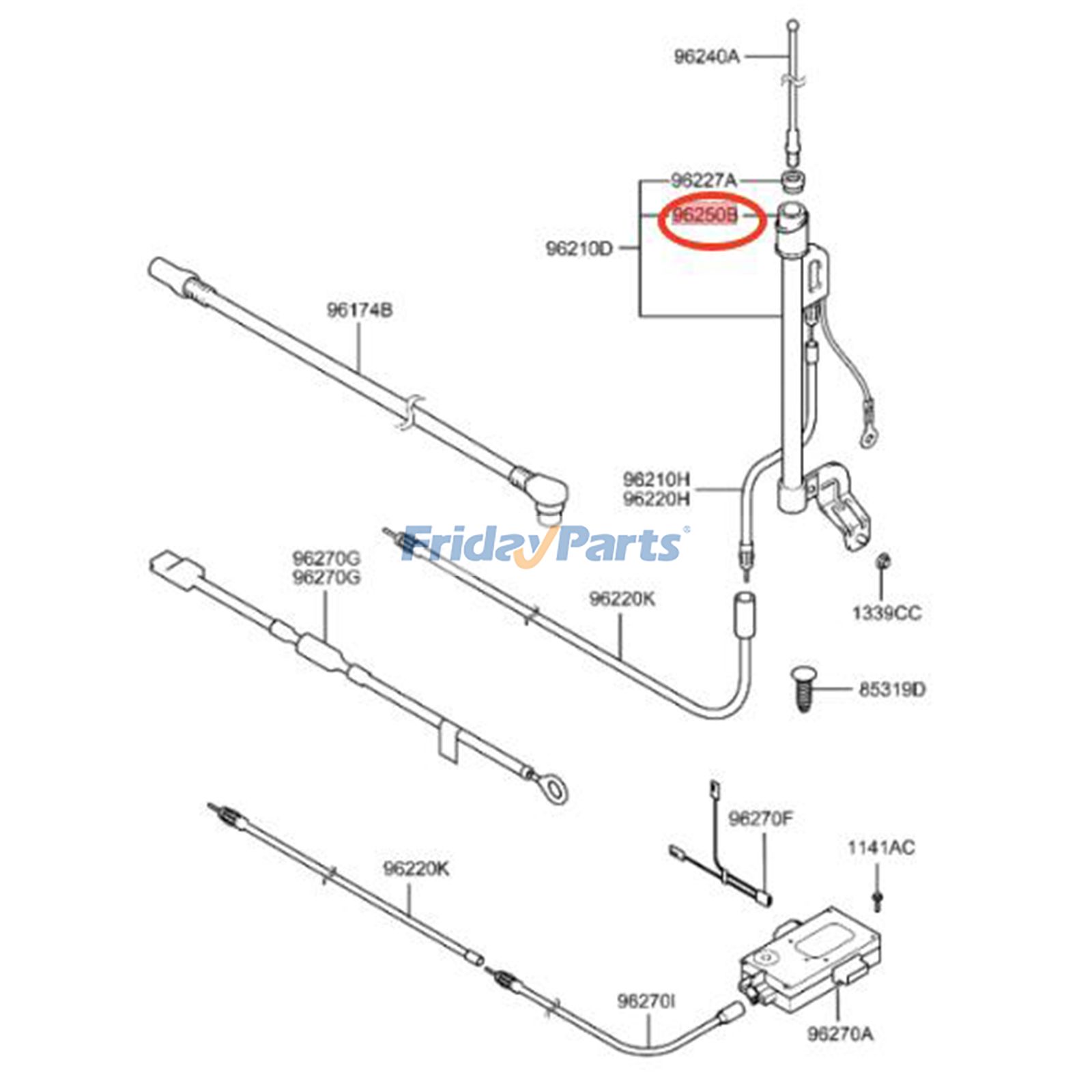 FridayParts Basis des Funkantennenmastes