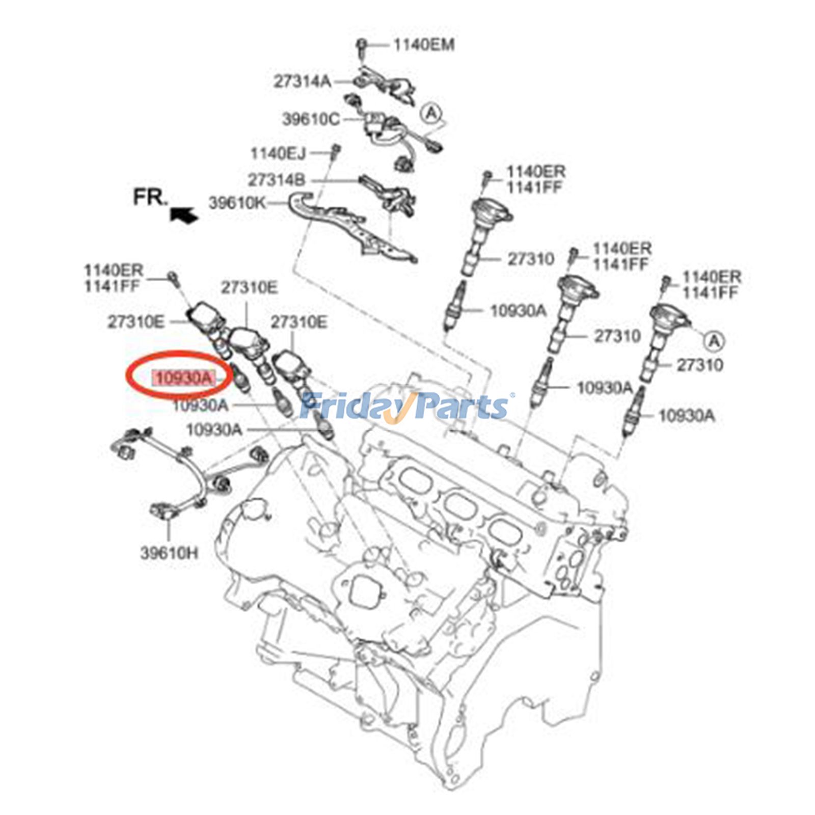 FridayParts Zündkerze