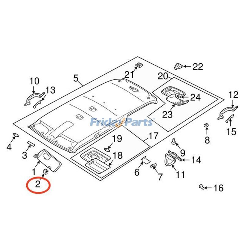 4 stück Sonnenblende Halter MR779704 für Mitsubishi 2001-2006 Monterofür Für Mitsubishi