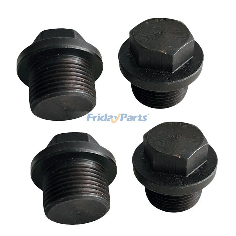 4 Pieces Threaded Plug 3924148 for Hyundai Loader HL730-7 HL760-9S Excavator R210LC-7 R320LC-9 R130LC-3