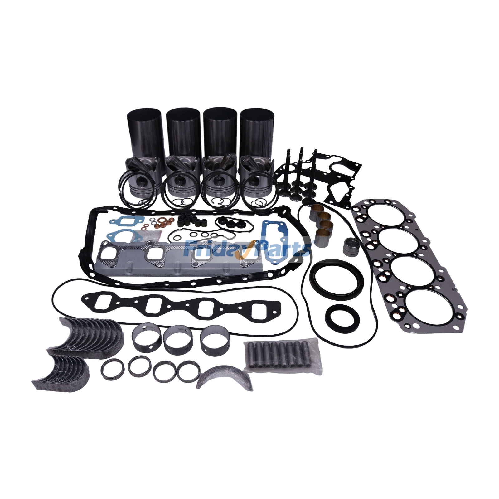 Overhaul Rebuild Kit for Isuzu 4JB1 4JB1T Engine Bobcat 1213 843 853 960 2060 2070 Loader